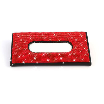 PU διαμαντιών κάτοχος πετσετών κιβωτίων ιστού γείσων αυτοκινήτων δέρματος για το αυτοκίνητο