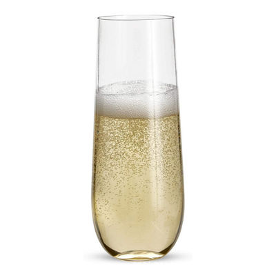 9 Oz τα πλαστικά CHAMPAGNE γυαλιά καθαρίζουν το πλαστικό άθραυστο