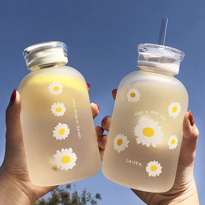 480ml χαριτωμένο μπουκάλι νερό χυμού γάλακτος με φορητό διαφανή κλίμακας