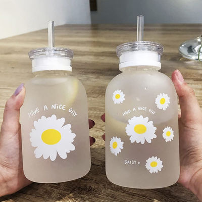 480ml χαριτωμένο μπουκάλι νερό χυμού γάλακτος με φορητό διαφανή κλίμακας