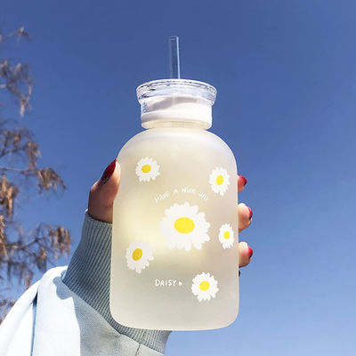 480ml χαριτωμένο μπουκάλι νερό χυμού γάλακτος με φορητό διαφανή κλίμακας