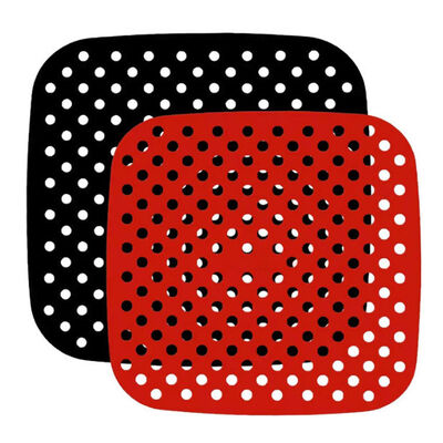 Επαναχρησιμοποιήσιμο τετραγωνικό Fryer αέρα σιλικόνης ραβδί 21cm χαλιών μη