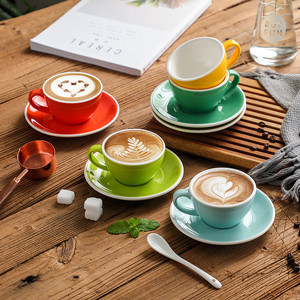 Πολύχρωμα φλυτζάνια Espresso πορσελάνης 75ml με τις μαζικές προμήθειες κουζινών πιατακιών