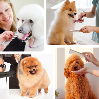 Ανοξείδωτο Pet που καλλωπίζει Poodle εργαλείων που τελειώνει τη βουτύρου χτένα για το σκυλί Pet γατών