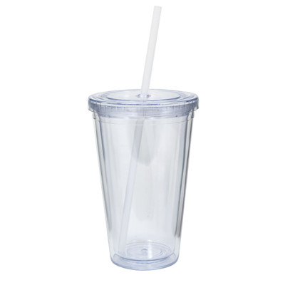 Διαφανή 32 Oz Insolated Double Wall Tumblers Υλικό PS