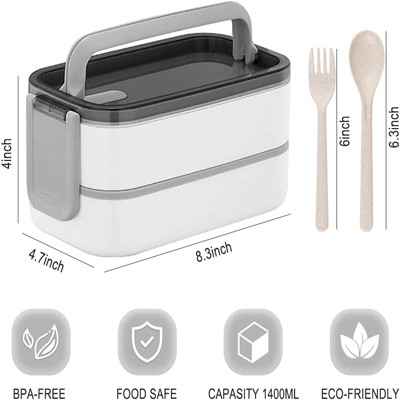 Πολύχρωμο κουτί Bento για ενήλικες μεγάλης χωρητικότητας για μεσημεριανό γεύμα