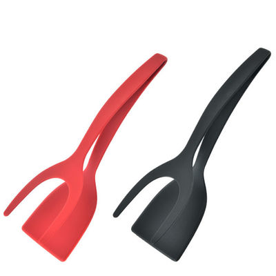 Τηγανισμένη Spatula αυγών διπλή σχάρα 2 ψωμιού σε 1 υλικό λαβίδων PP κτυπήματος πιασιμάτων