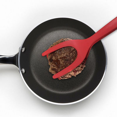 Τηγανισμένη Spatula αυγών διπλή σχάρα 2 ψωμιού σε 1 υλικό λαβίδων PP κτυπήματος πιασιμάτων