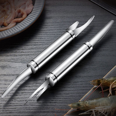 Υλικά εργαλείο Deveiner γαρίδων ανοξείδωτου και Peeler στρείδι που ξεφλουδίζει το μαχαίρι