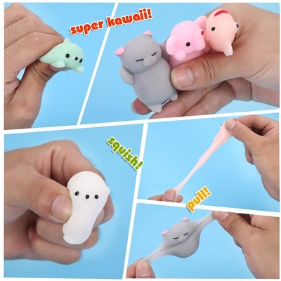 Fidget μίνι ζωικού Squishy πίεσης 50PCS TPR Mochi παιχνιδιών παιχνίδια για την ανακούφιση πίεσης