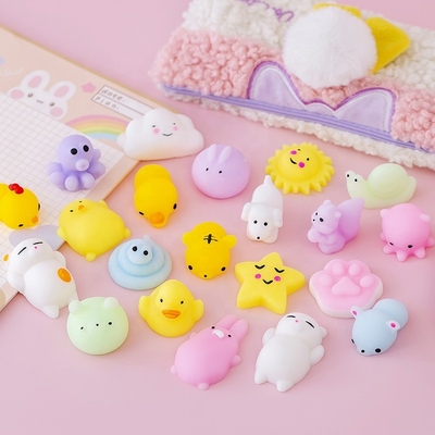 Fidget μίνι ζωικού Squishy πίεσης 50PCS TPR Mochi παιχνιδιών παιχνίδια για την ανακούφιση πίεσης