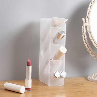 Ορθογώνιος στιλπνός Makeup οικιακής αποθήκευσης κάτοχος μολυβιών εμπορευματοκιβωτίων πλαστικός