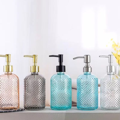 Sanitizer ηλεκτρικών οικιακών εξοπλισμών 400ml μπουκάλι λουτρών σαμπουάν γυαλιού με την αντλία διανομέων