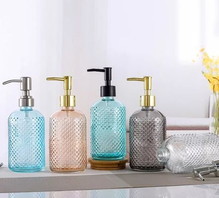 Sanitizer ηλεκτρικών οικιακών εξοπλισμών 400ml μπουκάλι λουτρών σαμπουάν γυαλιού με την αντλία διανομέων