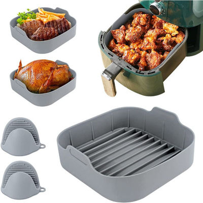 Fryer αέρα Fryer αέρα τροφίμων δοχείων σιλικόνης ασφαλές επαναχρησιμοποιήσιμο καλάθι σιλικόνης