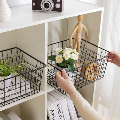 Οργάνωση οψοφυλακίων καλαθιών καλωδίων μετάλλων καλαθιών αποθήκευσης καλωδίων με τις λαβές